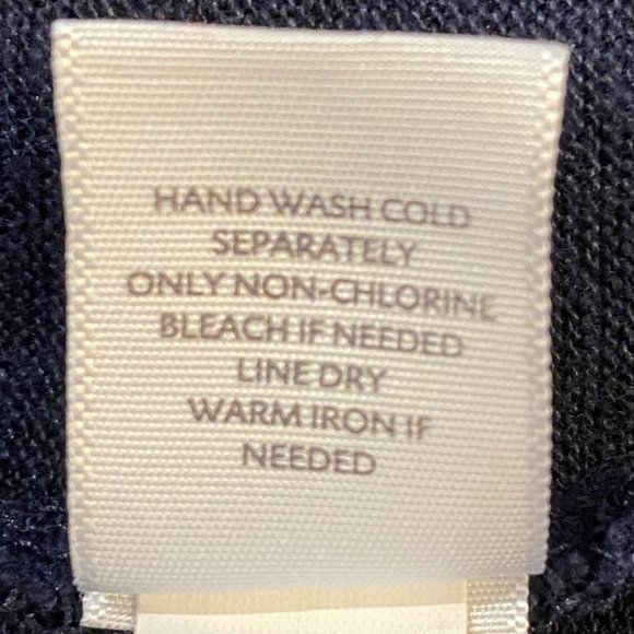 J. Jill Love Linen 100% Linen Navy Lightweight Open Coastal Beachy Cardigan-M - Picture 10 of 11